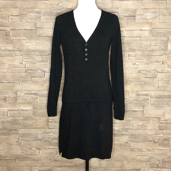 Lole Dresses & Skirts - Lolë black knit long sleeved dress